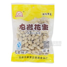 荣燕休闲食品蒜香龙岩花生208g
